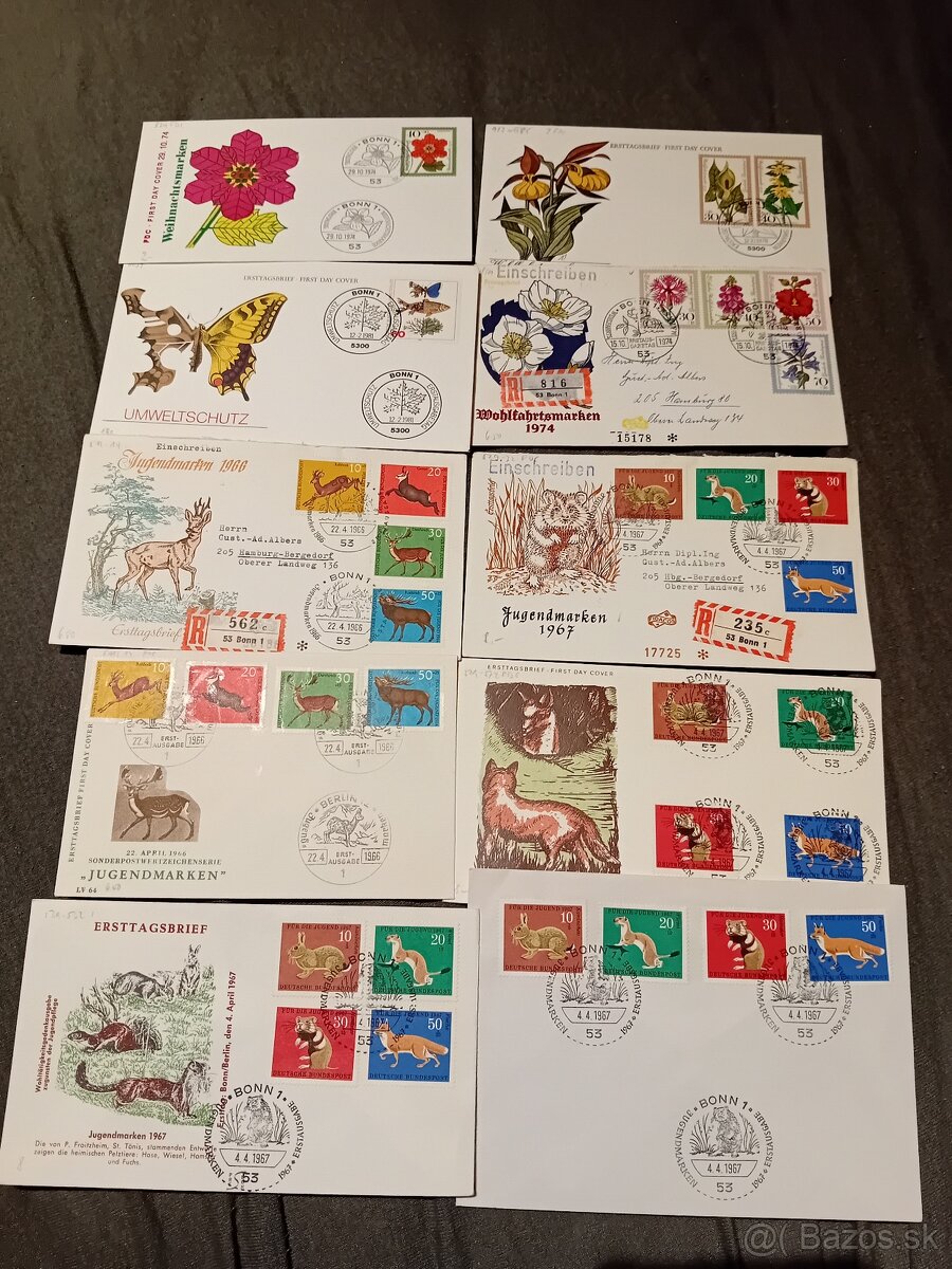 Známky FDC fauna a flora - 3