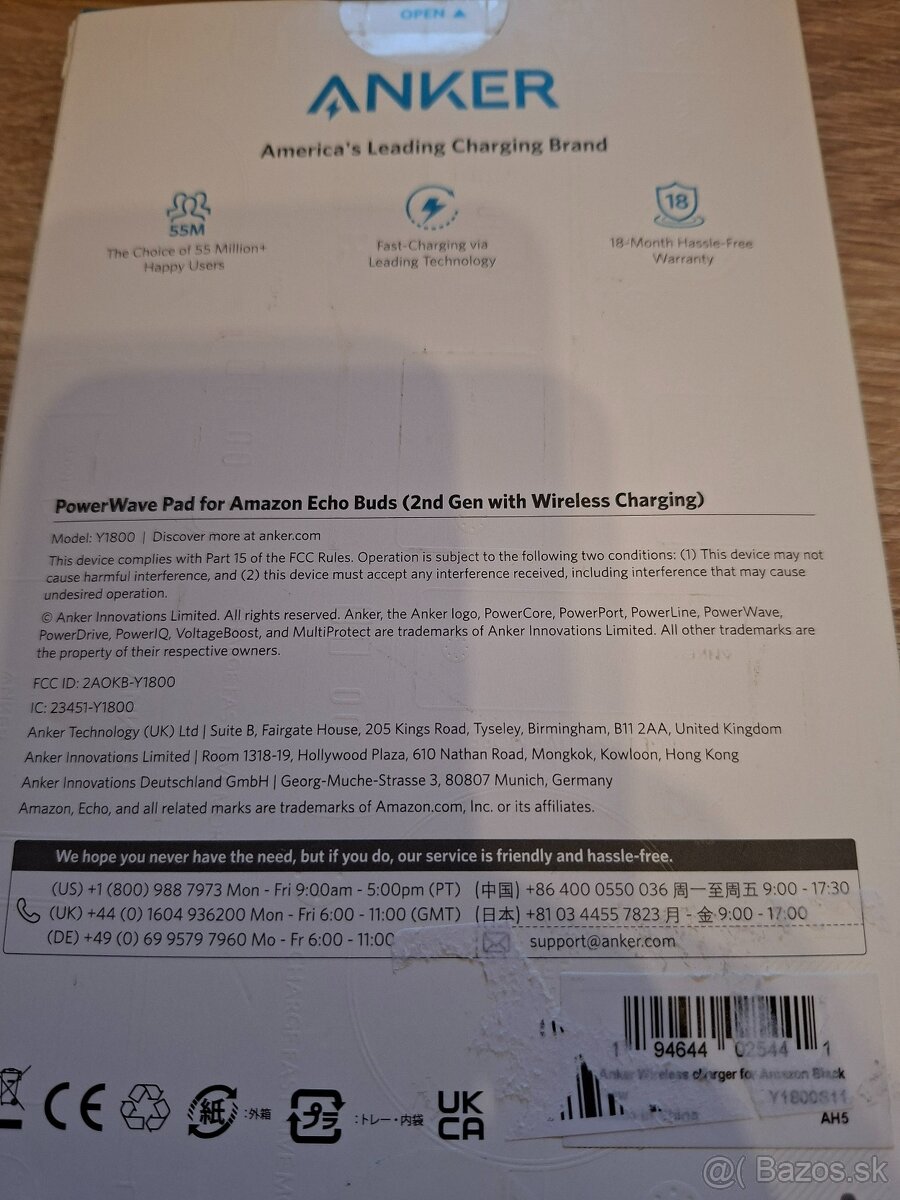 ANKER PowerWave 5W bezdrôtová nabíjačka pre Amazon Echo Buds - 3