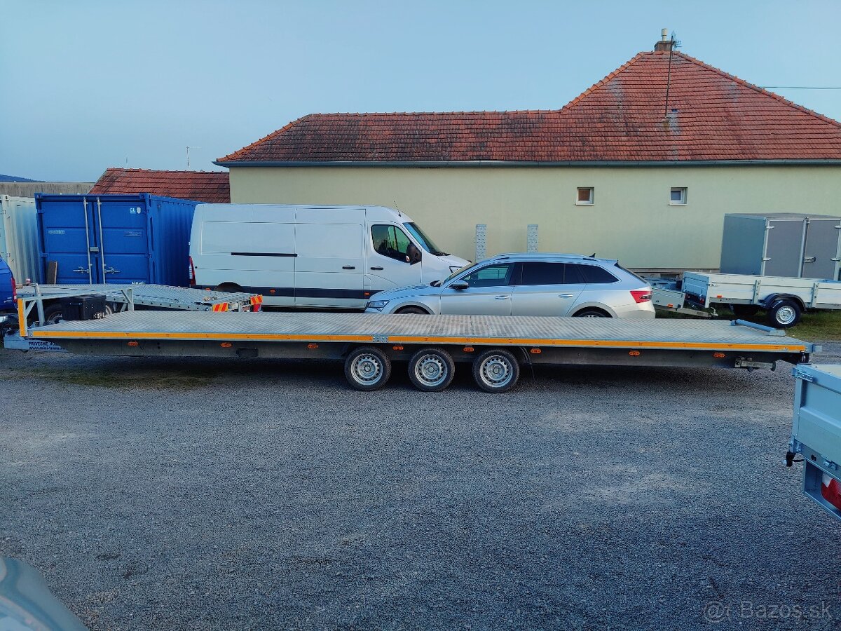 Prívesný vozík - trojnápravové plato - 3