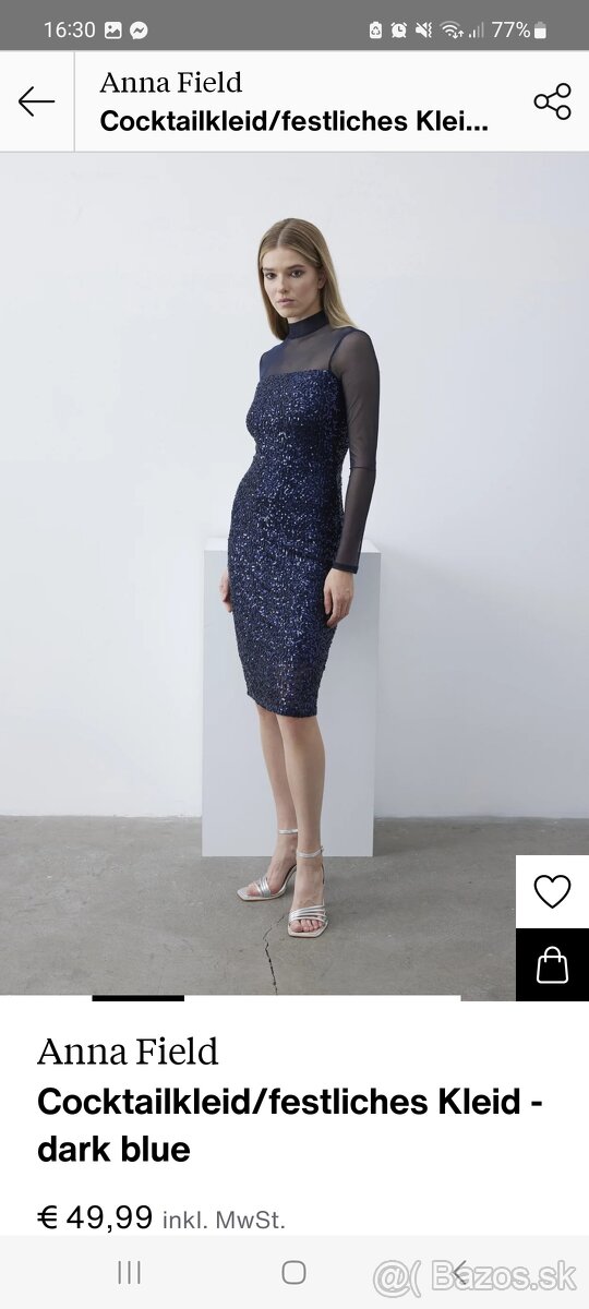 predam damske koktailove saty zn Anna Field, velkosz XL - 3