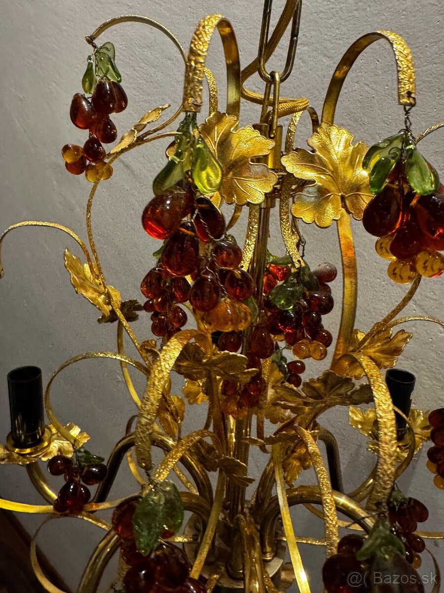 Starožitný luster ŽELEZNOBRODSKÉ SKLO - 3