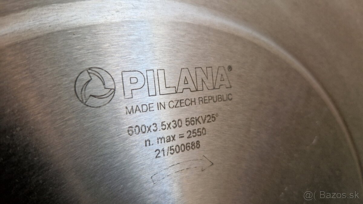 PILANA - pílový kotúč na drevo 600mm - 3