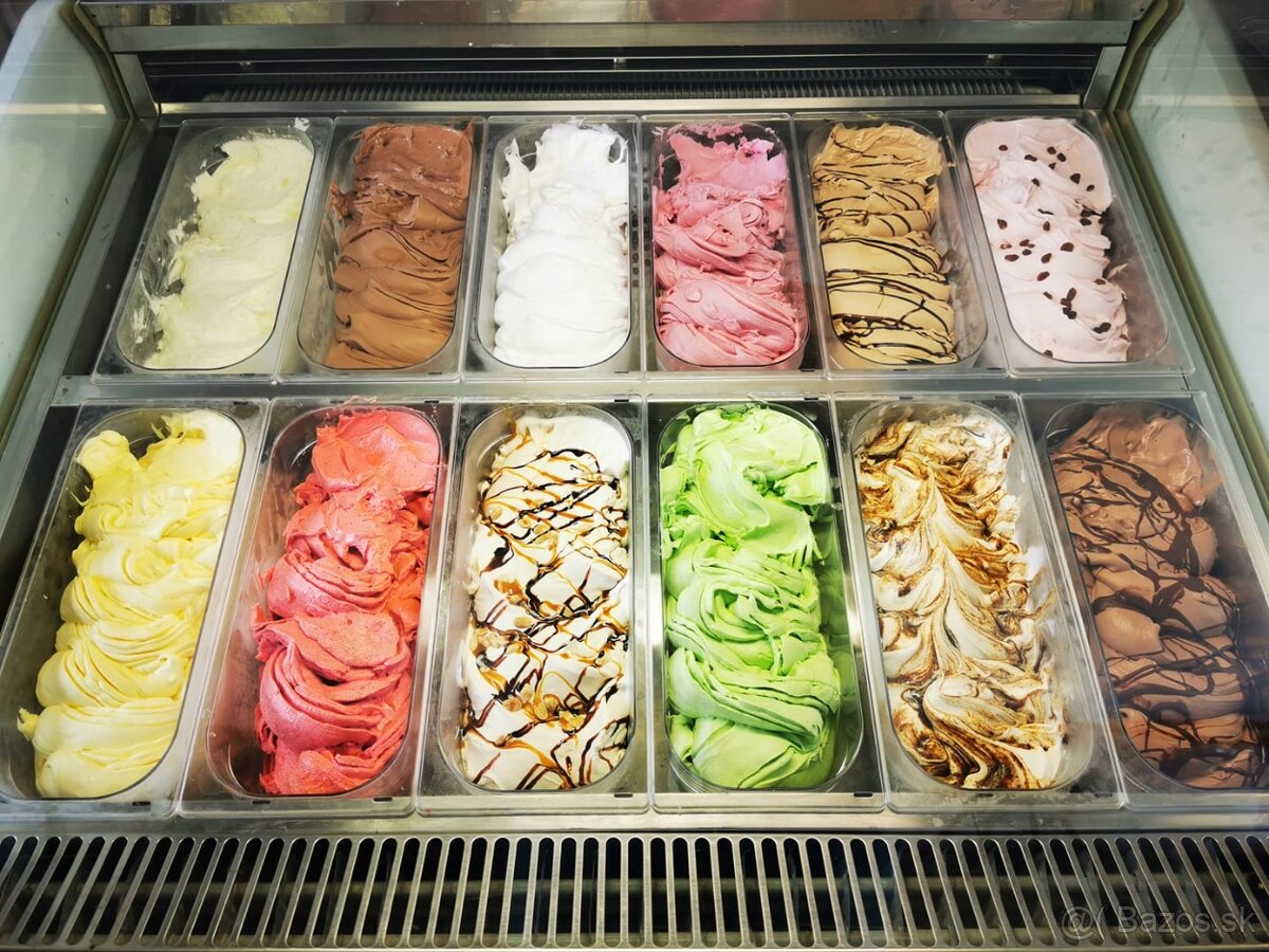 Zmrzlinový pult ORION - 12 vaničkové - 3