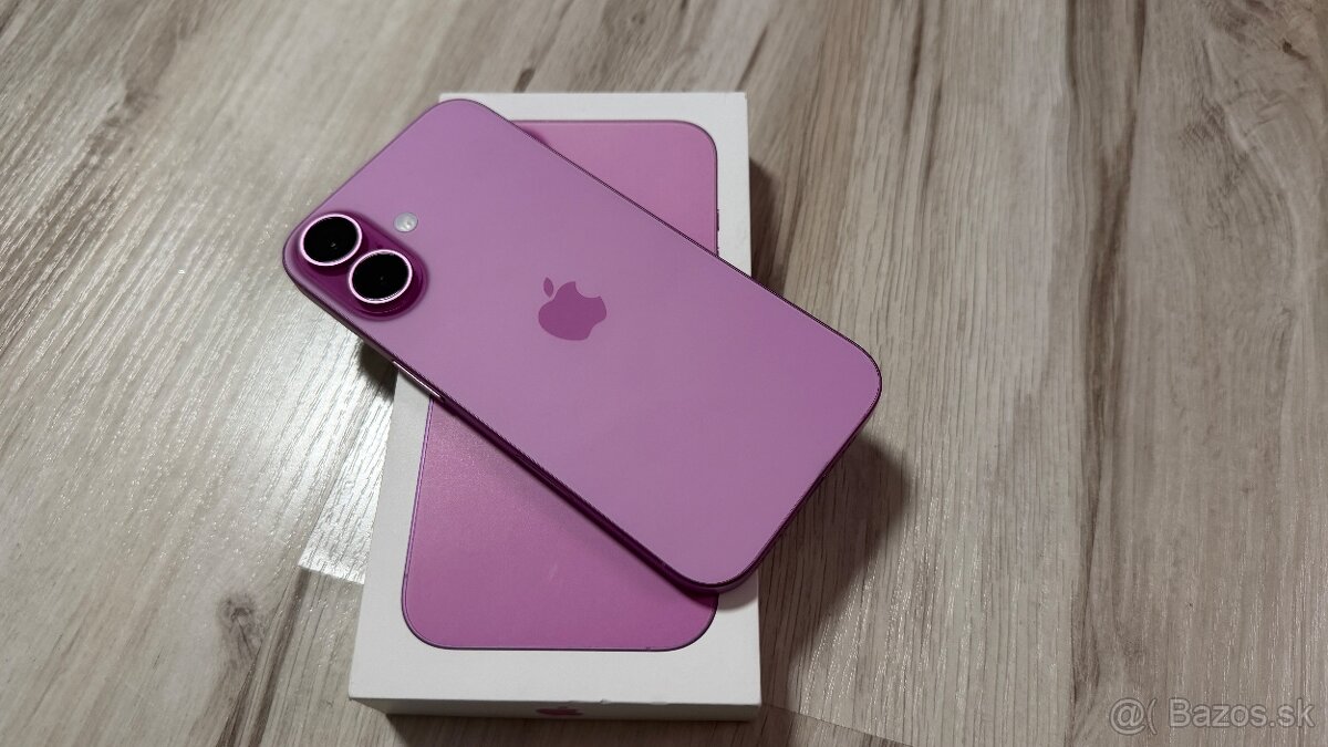 Vymenim iPhone 16 Pink 256gb (ruzovej farby) bateria 91% - 3