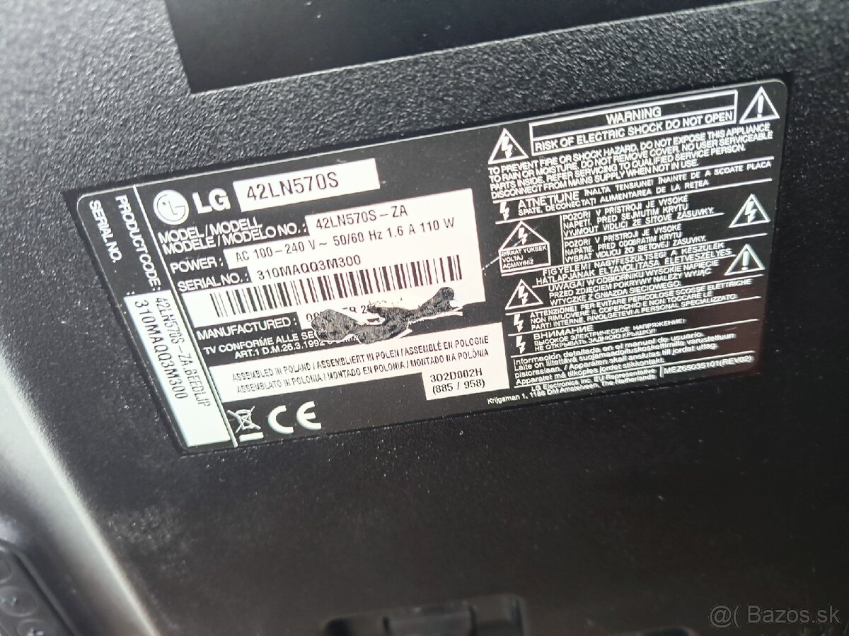 Predám LED Televízor LG 47LN570S - 3