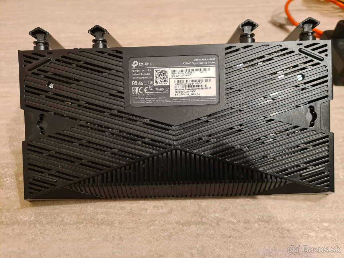 Predám router TP-Link Archer AX50 / AX3000 - 3