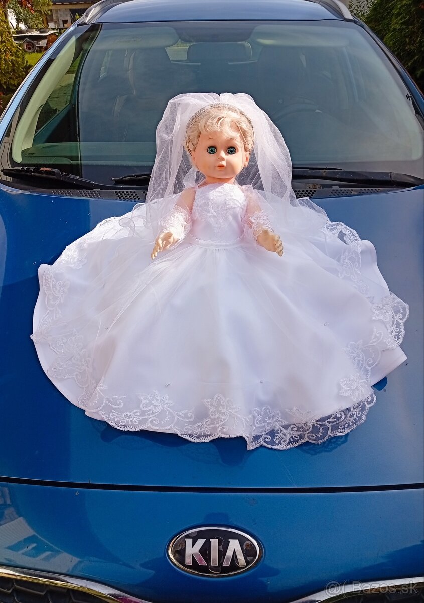 Svadobná bábika na auto - 3