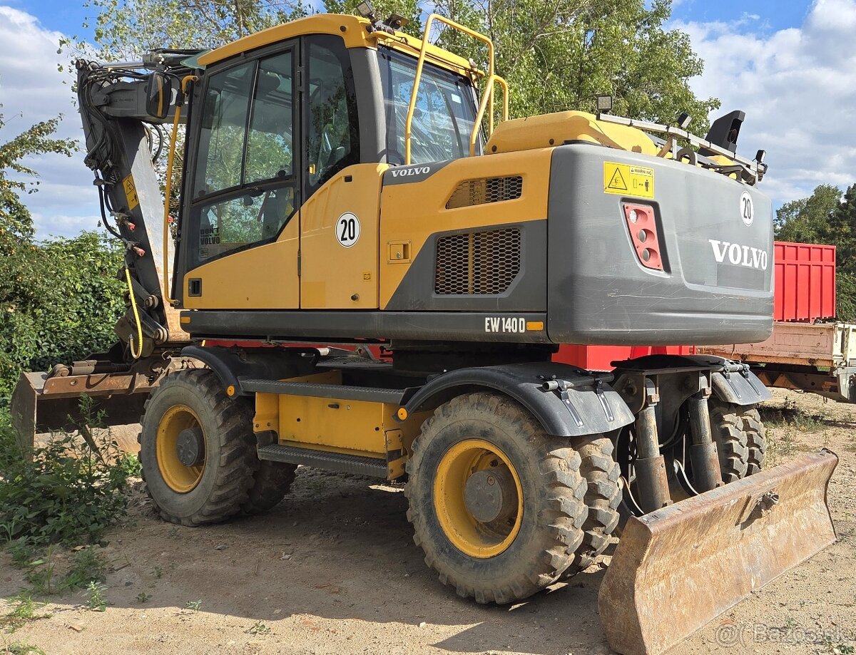 2014 bager 17t Volvo EW 140D vývody 4lopaty klima kamera - 3