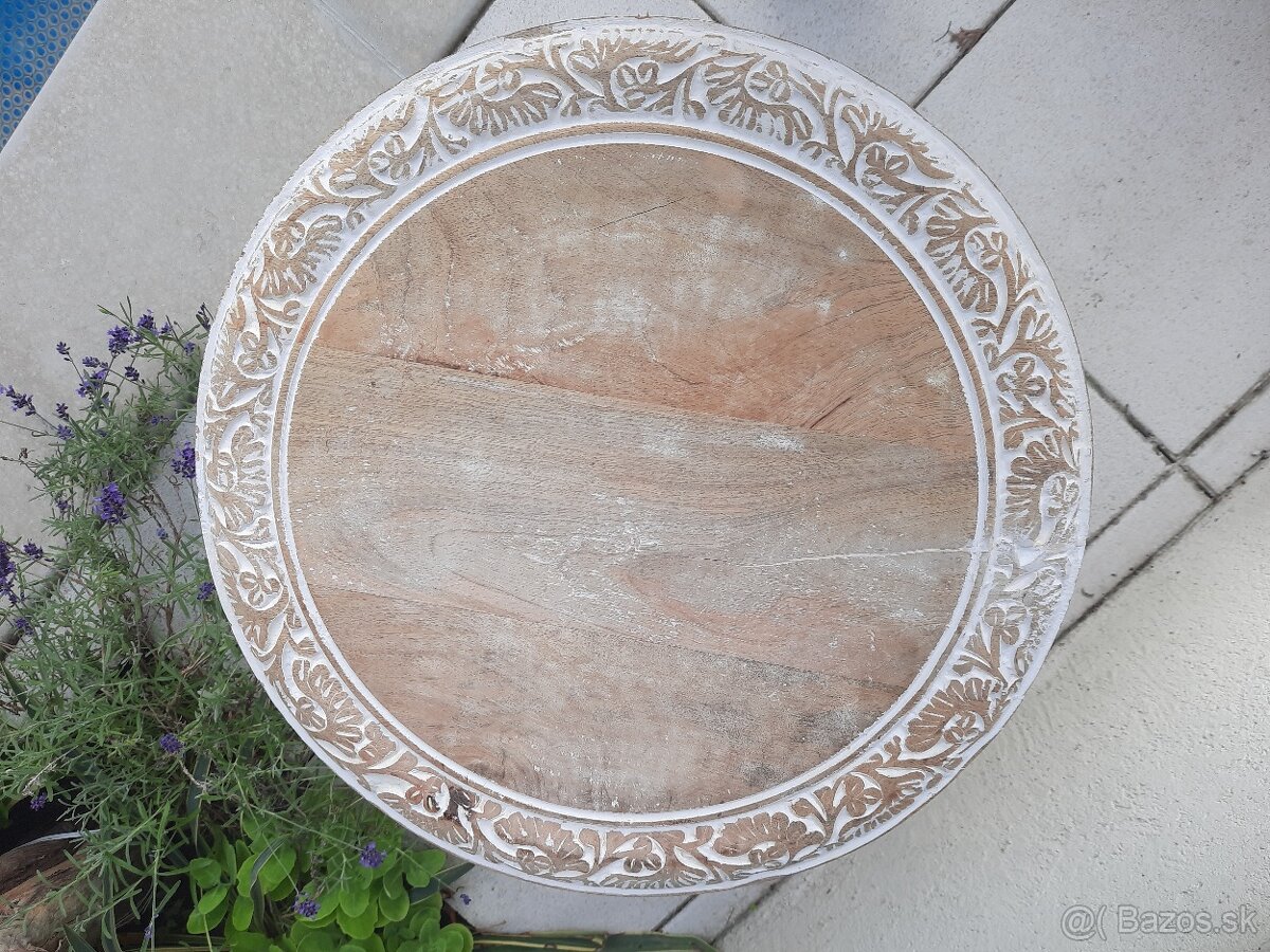 Konferenčný stolík/ príručný stolík / drevený záhradný stol - 3