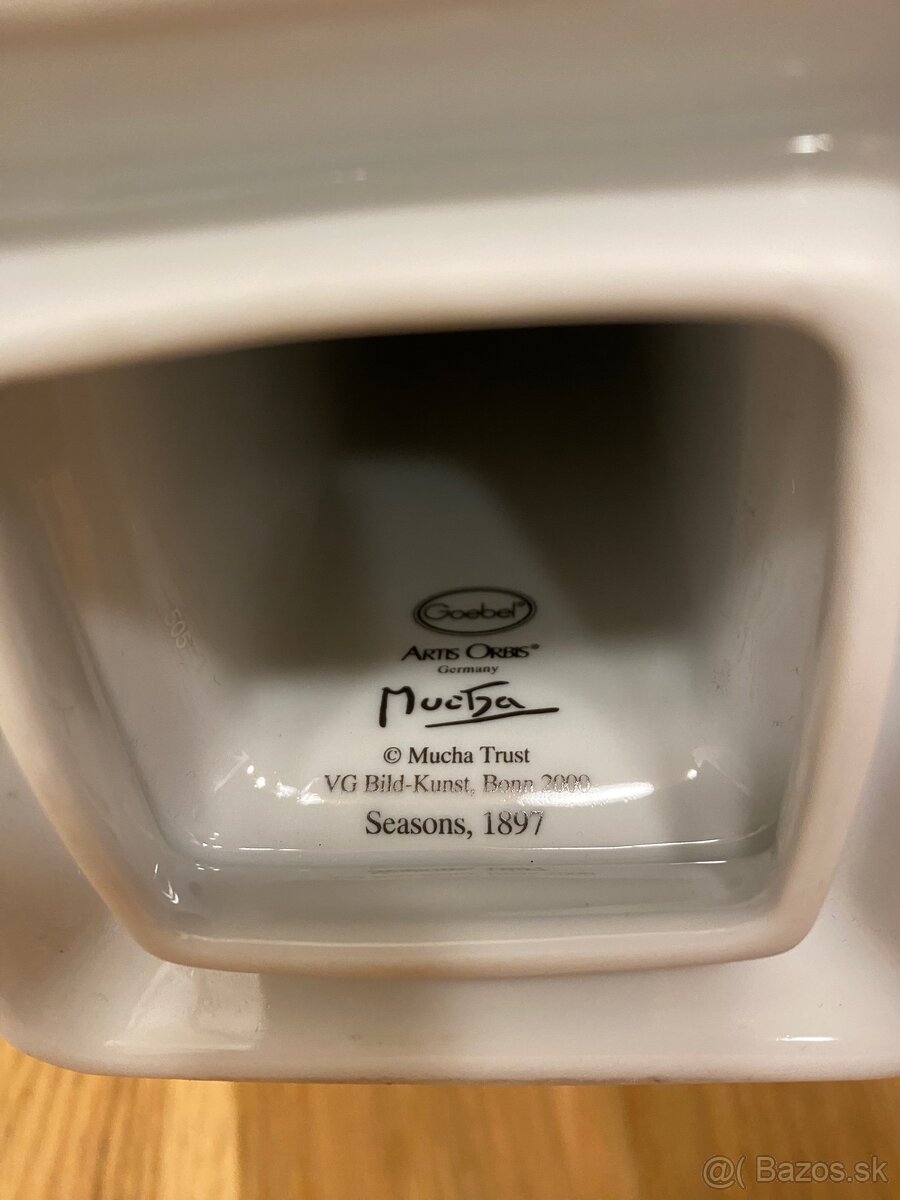 Svietnik značky Goebel motív Alfonz Mucha - 3