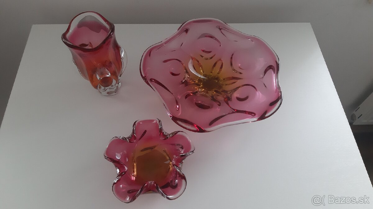 Hutné sklo - súprava - 3