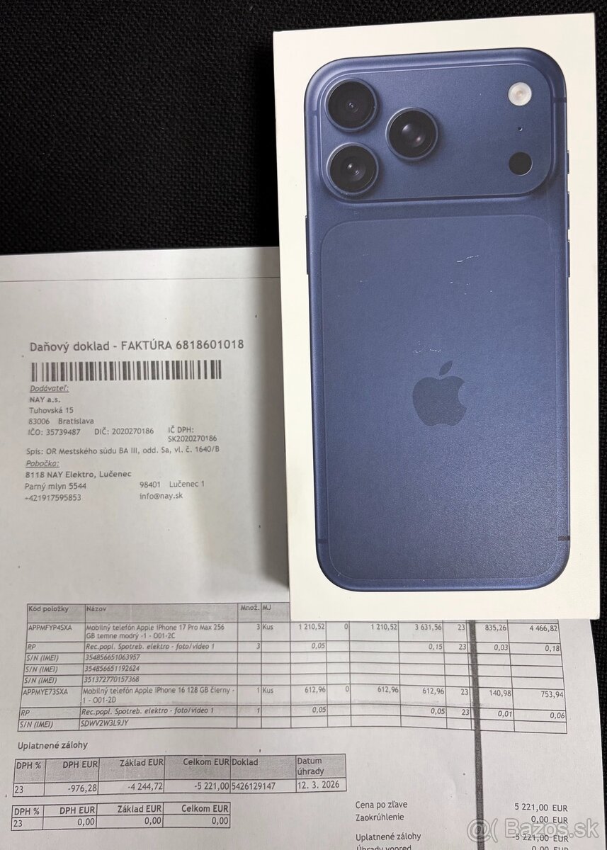 Apple iPhone 17 Pro Max, Deep Blue, 256GB - 3