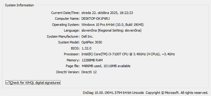 DELL Optiplex 3050 / i3 CPU / 12 GB RAM / 250GB SSD / WIN 10 - 3
