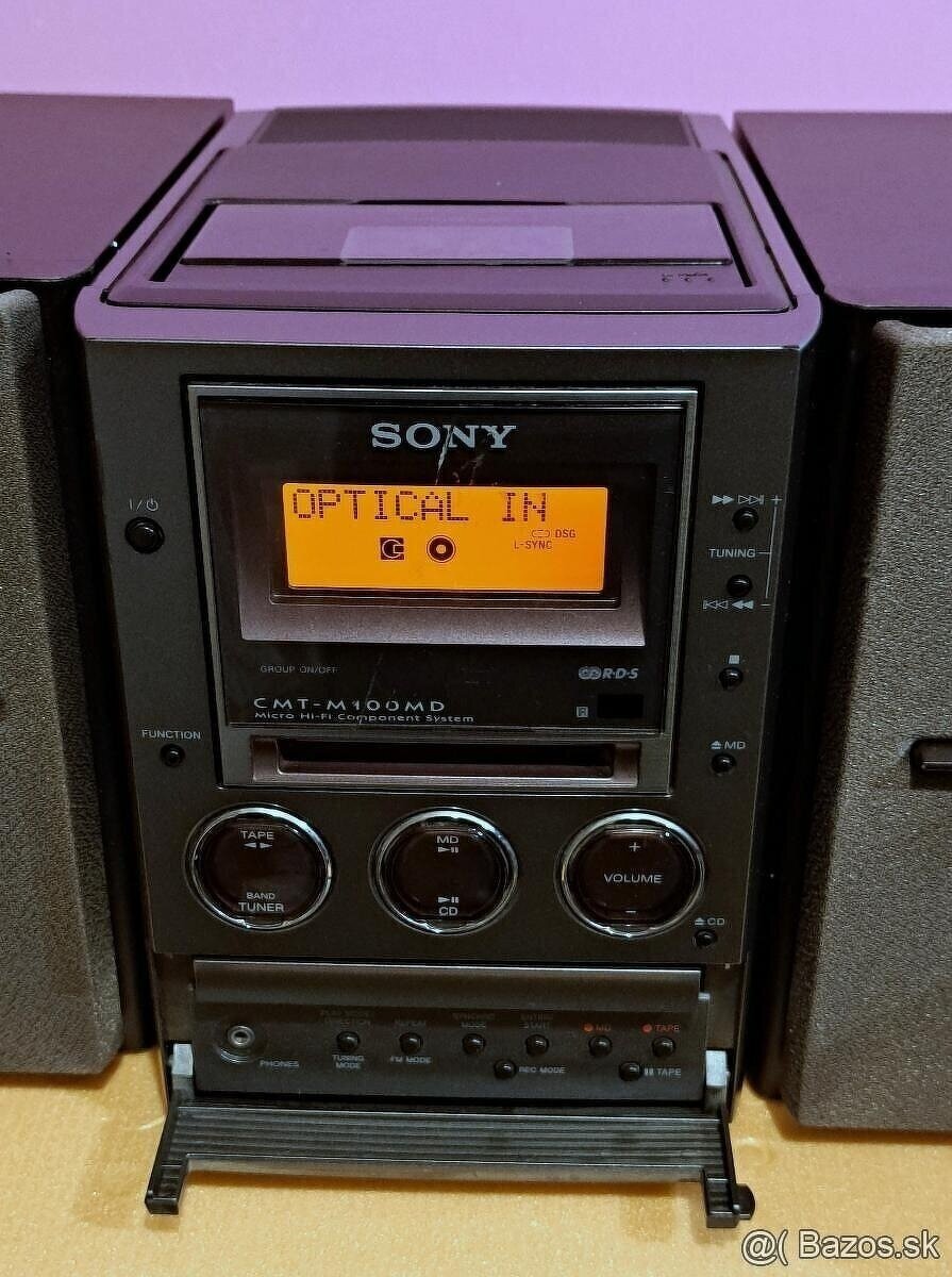 6v1 Nahrávanie minidisc LONG PLAY veža Sony ATRACK 3 - 3