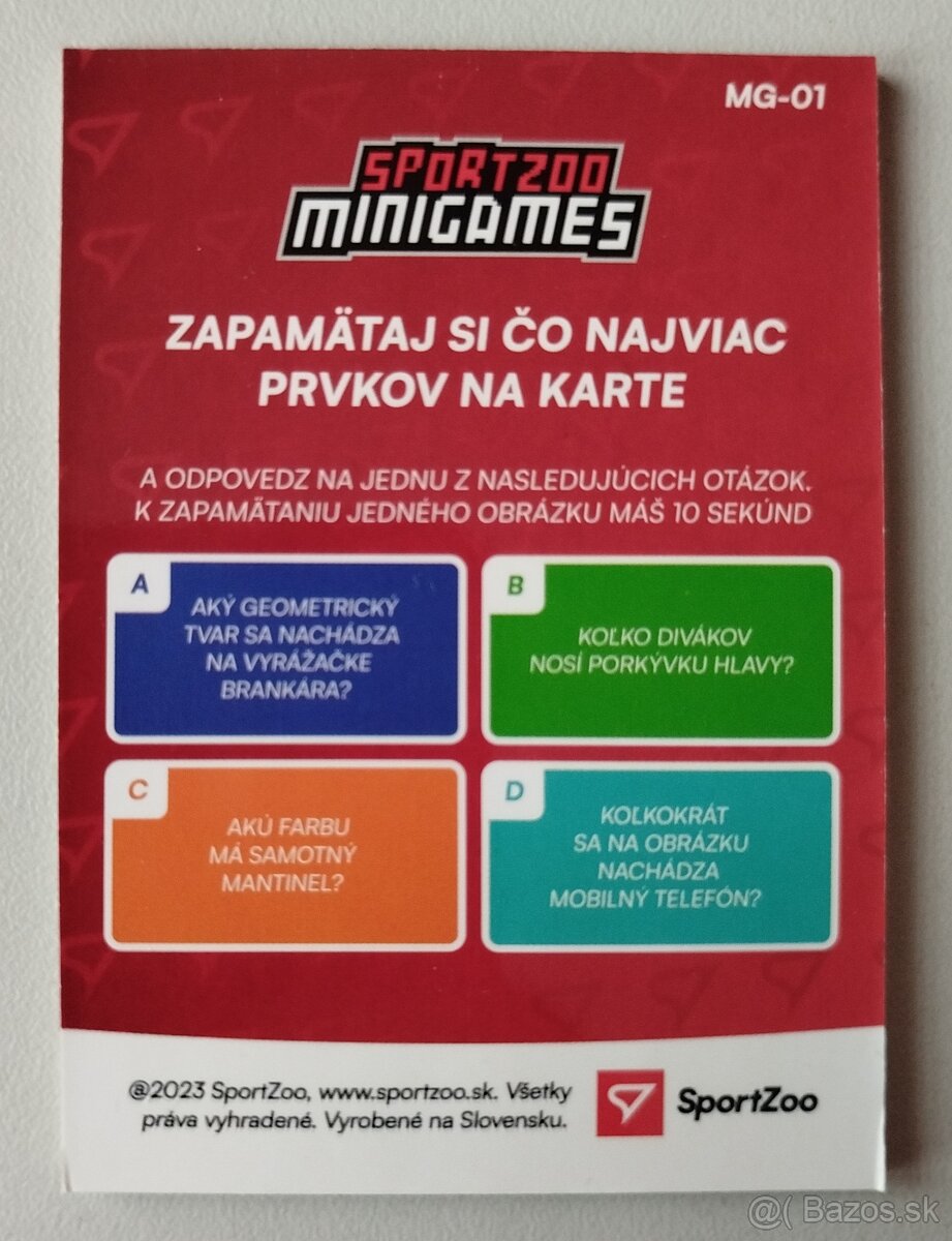 Hokejové kartičky TIPOS EXTRALIGA - MINIGAMES od SPORTZOO - 3