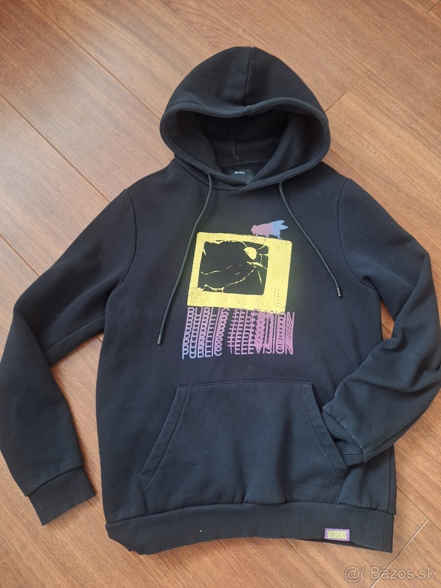 BERSHKA mikina vel.S cierna - 3