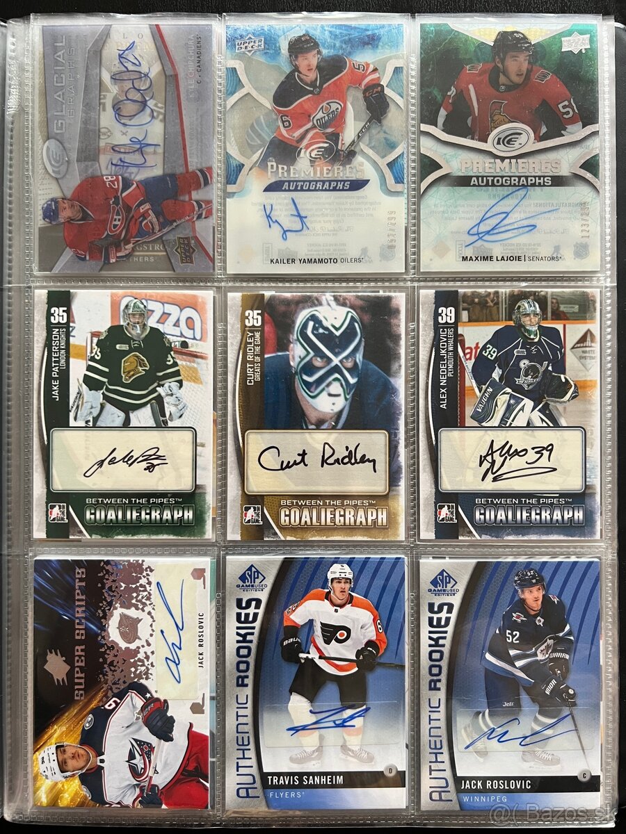 NHL jersey karty a podpisky - 3