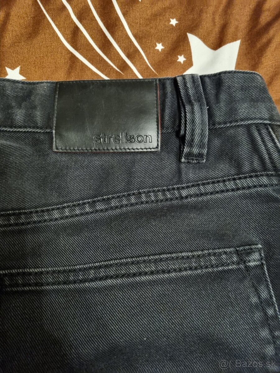 Jeans cierne strelson - 3