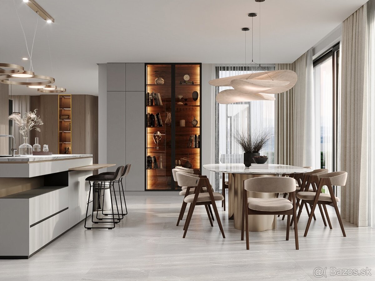 6 izb. skolaudovaný viladom (235 m²) bazén, vstupo do lesa - 3