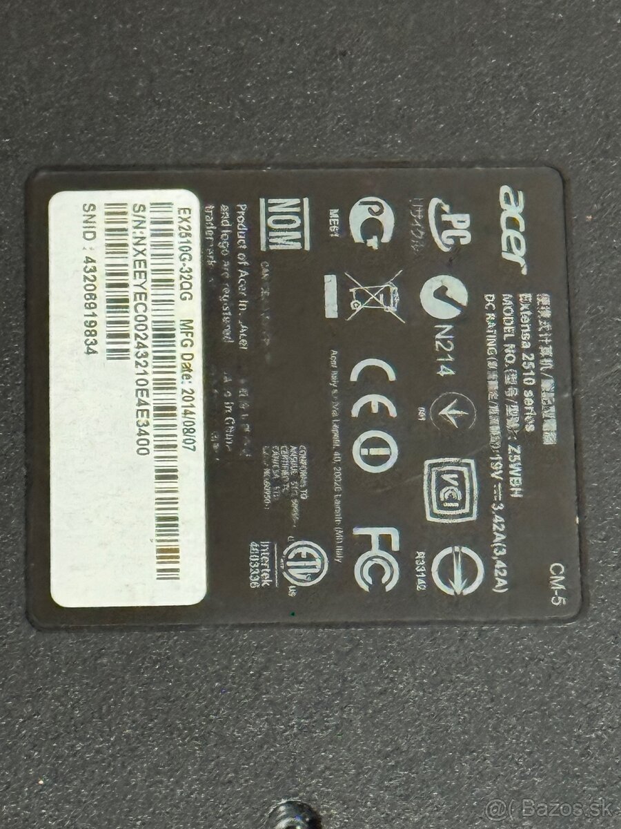 Notebook Acer - nefunkčný - 3