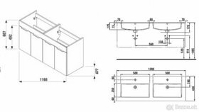 Dvojumývadlo CUBE+skrinka - 3