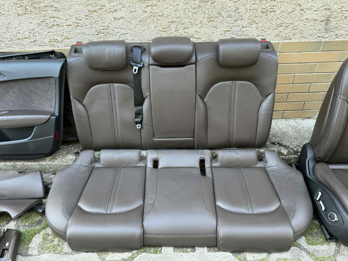 Sedadlá Comfort (hnedá koža) + tapacíre (hnedá Alcantara) Au - 3