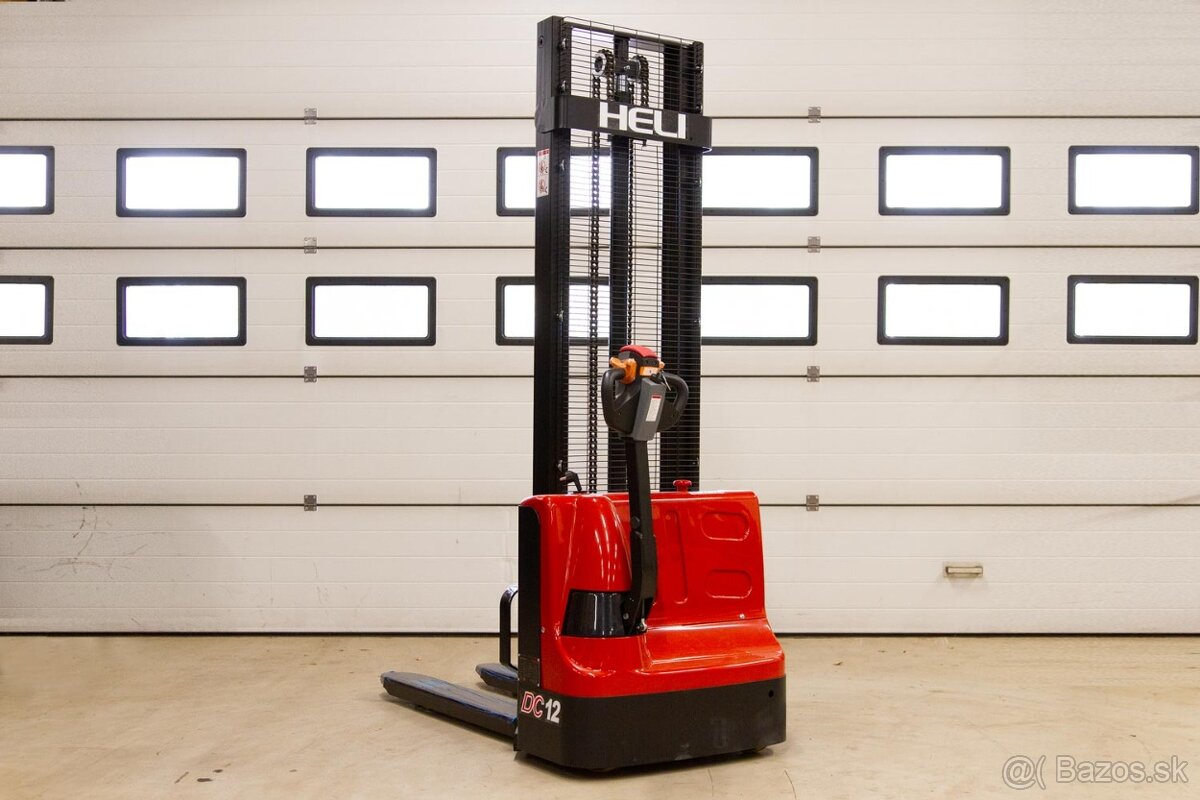 Ručne vedený el.vysokozdvižný paletový vozík Heli 1,2t.nový - 3