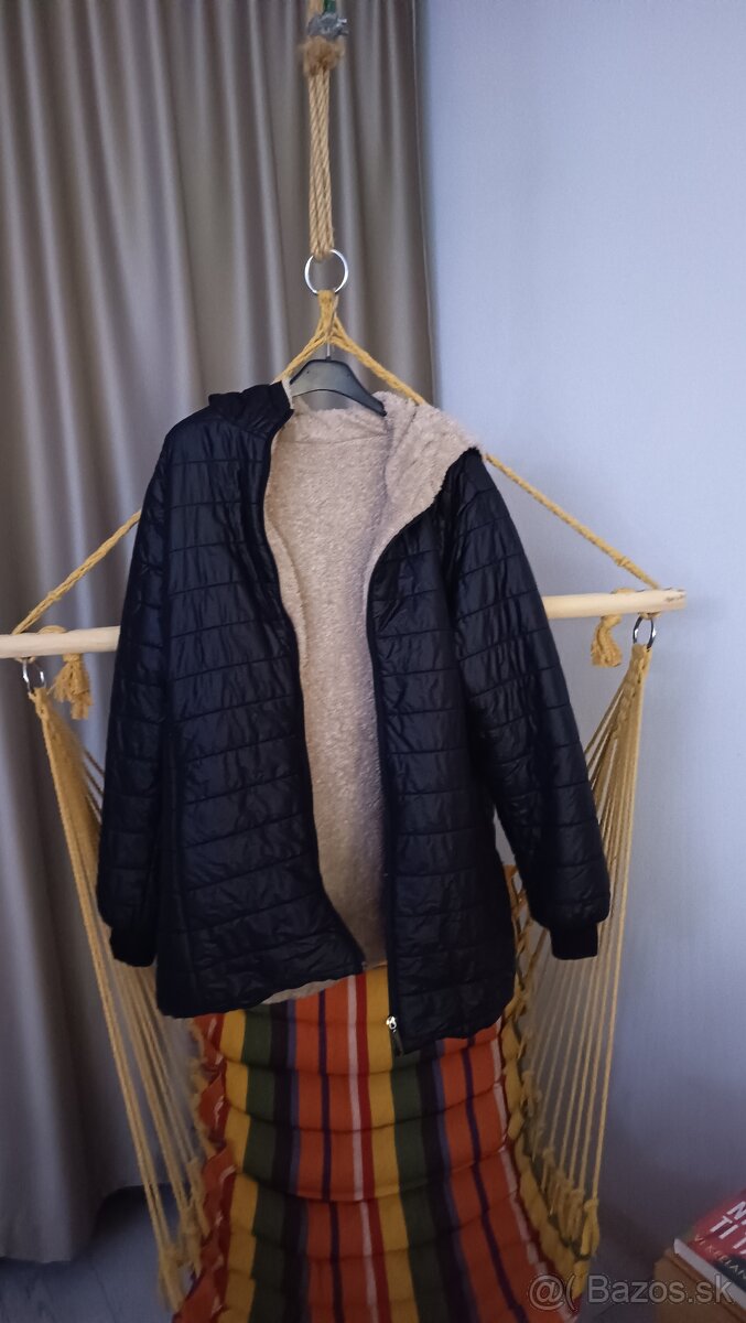 Dámska zimná bunda čierna XL - 3