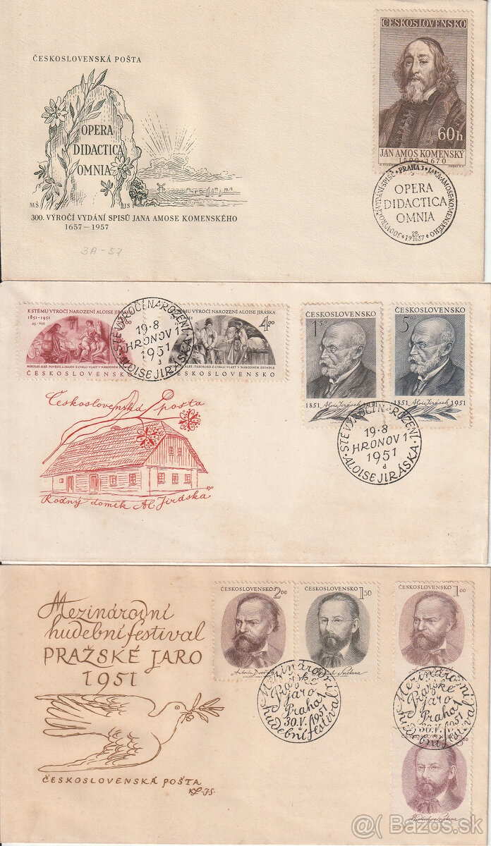 Príležitostné obálky Československo - 3