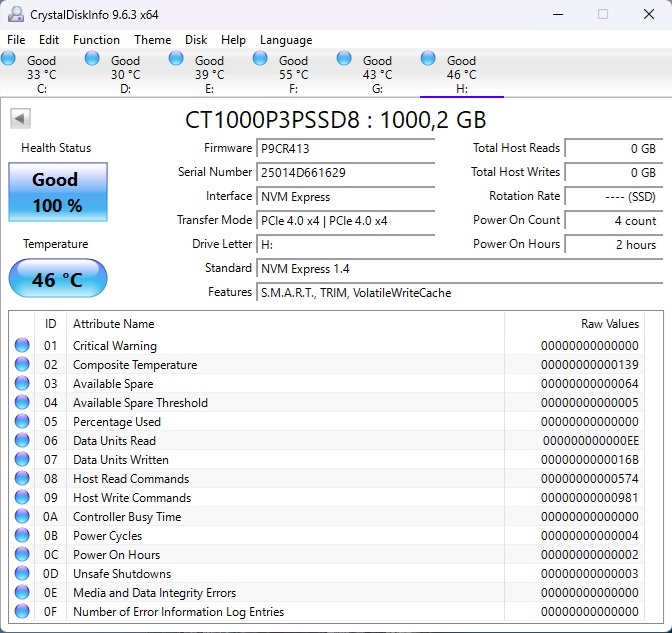 Crucial P3 Plus 1TB, M.2 2280, NVMe - 3