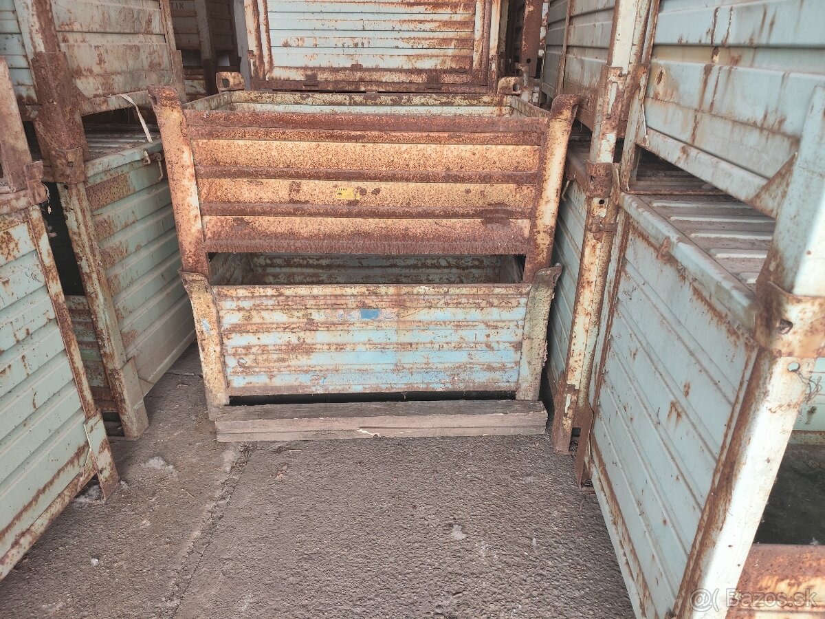 PREDÁM POUŽITÉ KOVOVÉ PALETY, BEDNE - 3