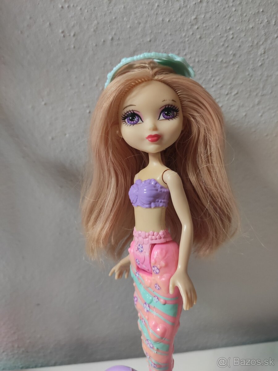 Barbie morská panna svietiaca + malá morská panna. - 3