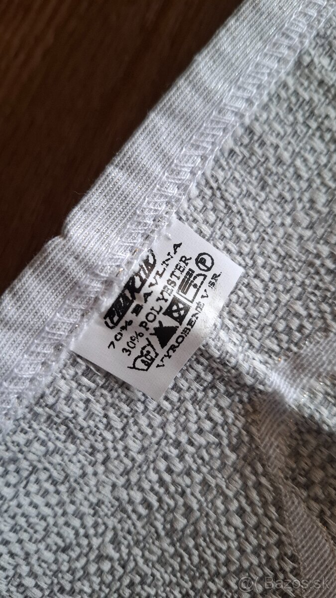 Vianočný strieborný obrus 1 x 1 m - 3