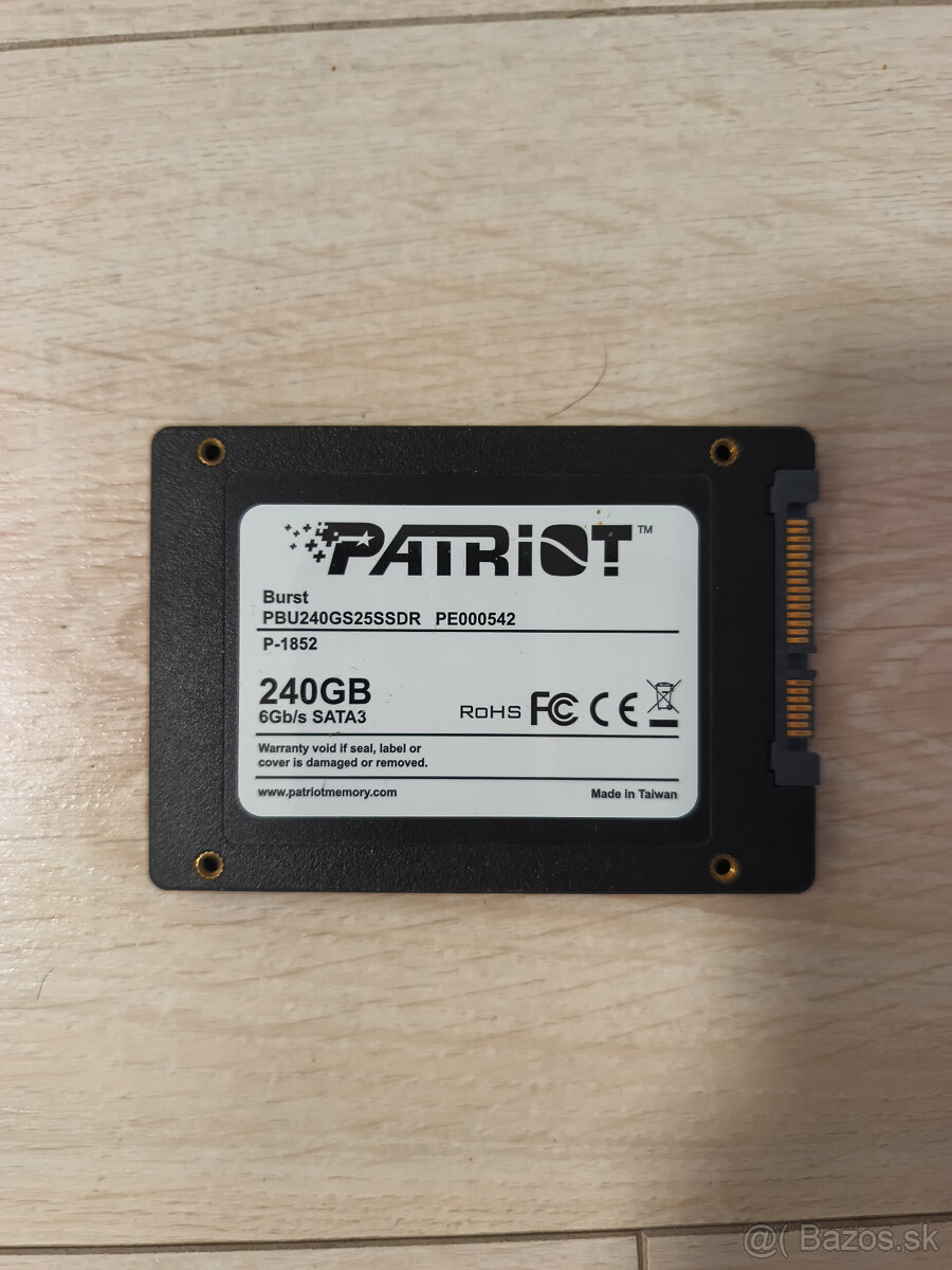 Patriot Burst 240GB, 2.5" / SATA 6Gb/s - 3