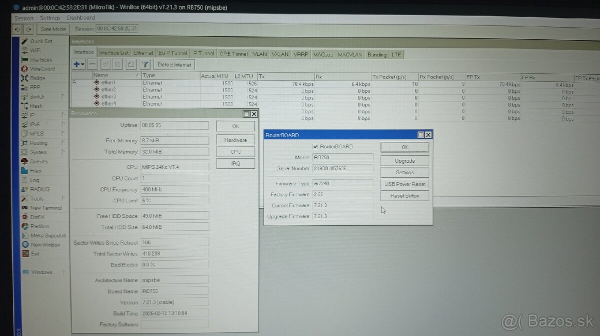 Mikrotik RB750 - 3