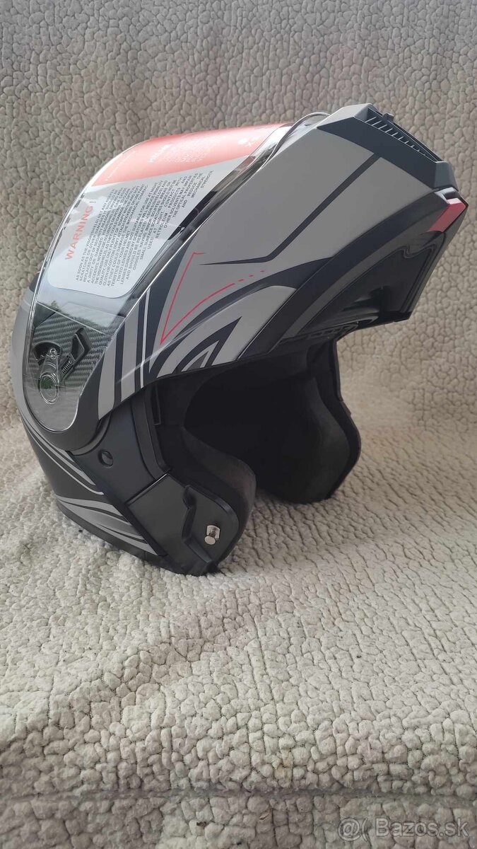 Výklopná helma na motorku. Se sluneč.clonou. Nová - 3