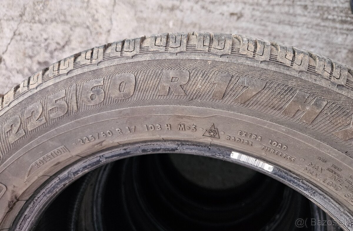 Predám 4ks zimne pneumatiky Semperit 225/60 r17 - 3