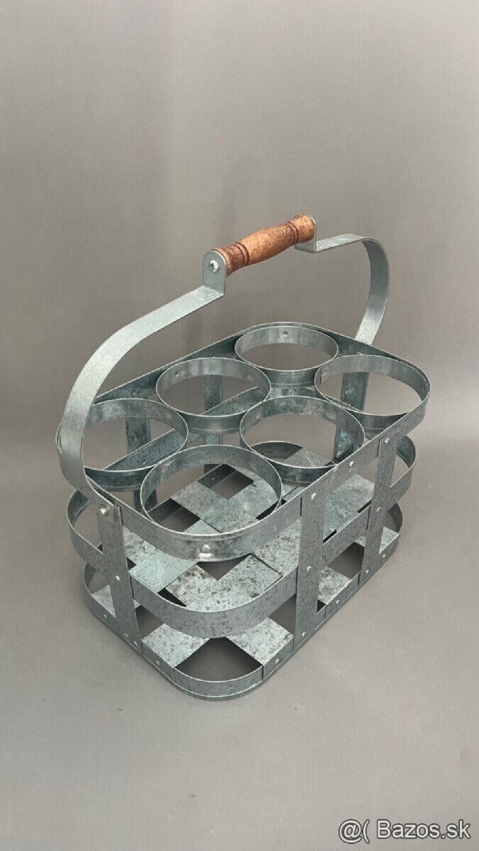 Starý košík na mliekové fľaše - 3