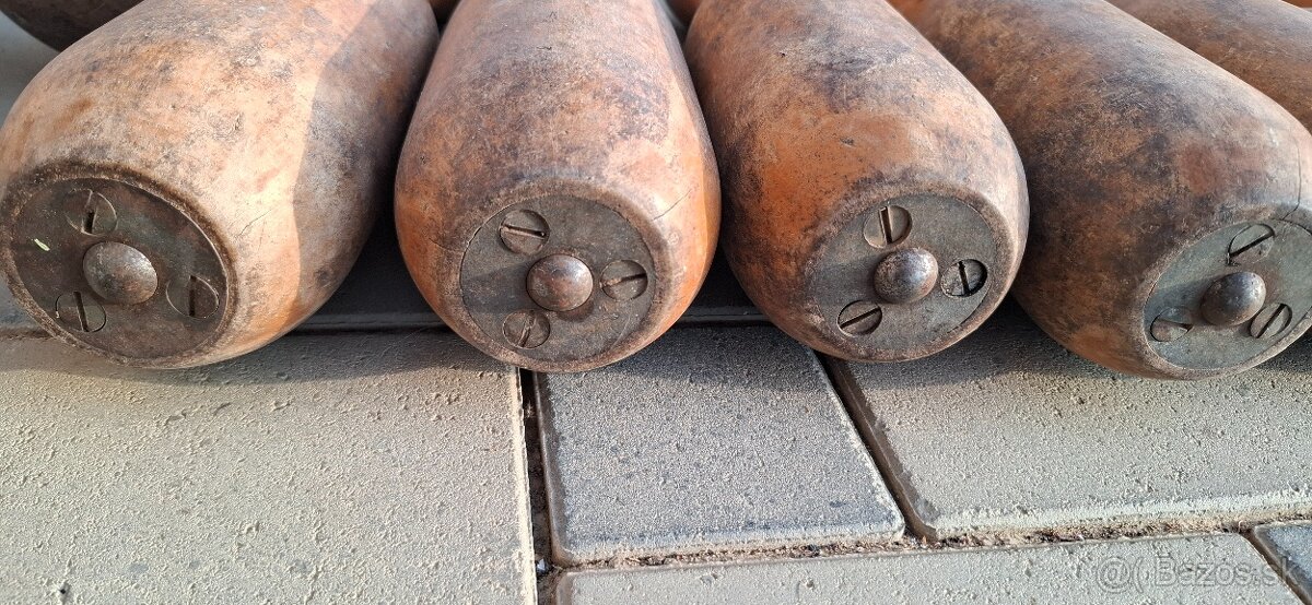 🪵 Starý drevený kolkový set - 3