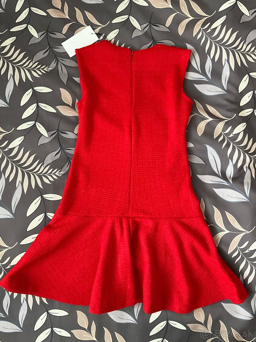 Červené šaty ZARA NOVÉ - 3