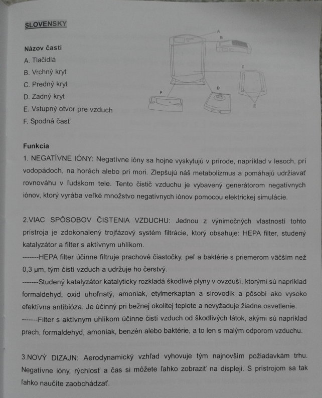 Predám čistič vzduchu ModelHome MO-0037 - 3