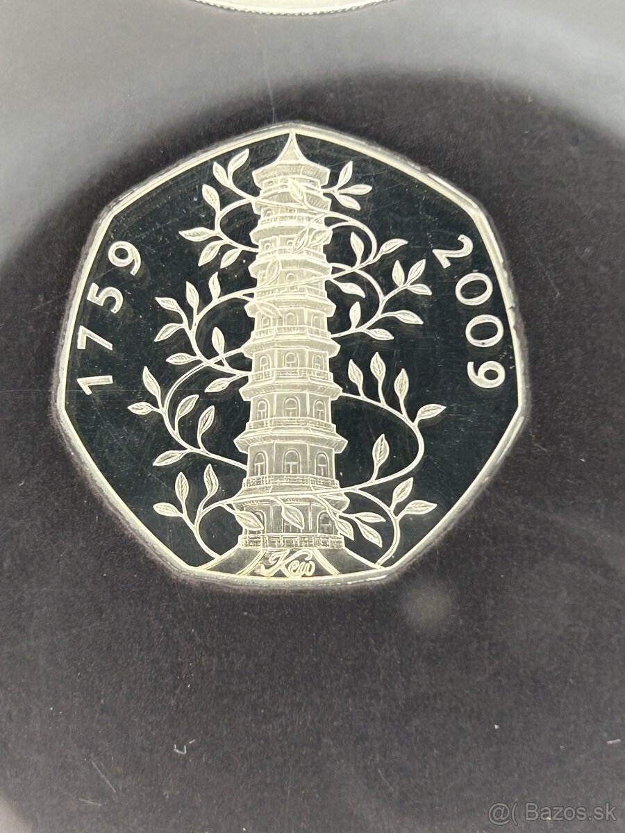 Royal mint Proof set britských mincí proof Kew Garden - 3