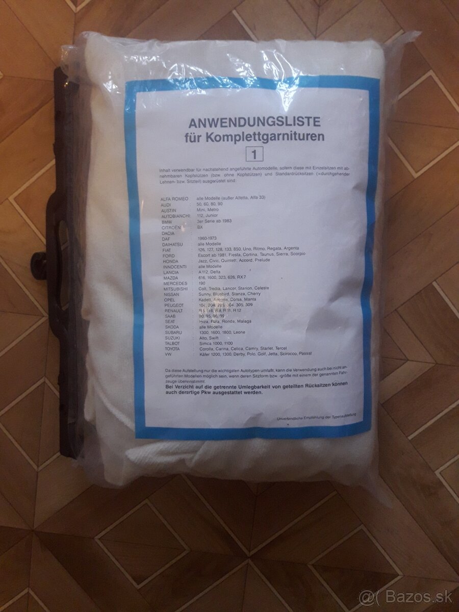 Sada potahů sedadel pro veterány NOVÉ - 3