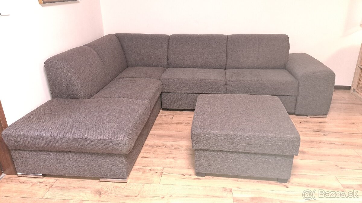 Predám rohovú sedaciu súpravu - rozkladaciu - 3
