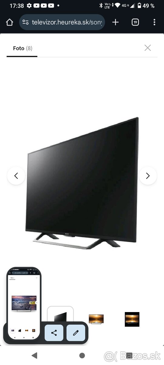 Predam televizor Sony Bravia KDL-43WE755 uhlopriecka108 cm - 3
