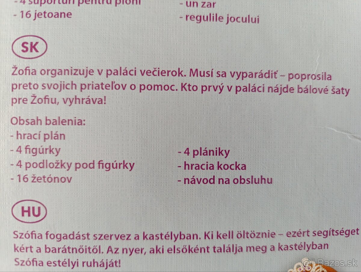 Spoločenská hra princezná Sofia prvá - 3