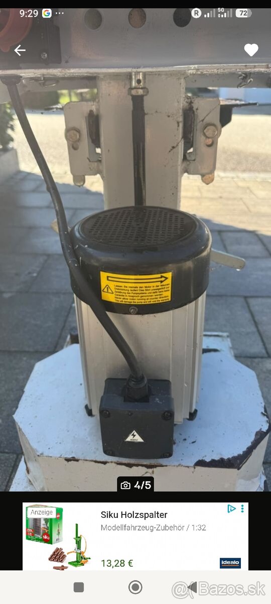 Hydraulická štiepačka 8ton - 3