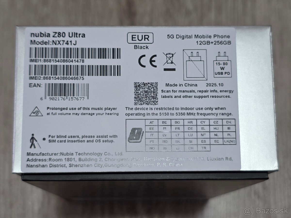 Nubia Z80 ultra 12/256GB nový nepoužívaný - 3