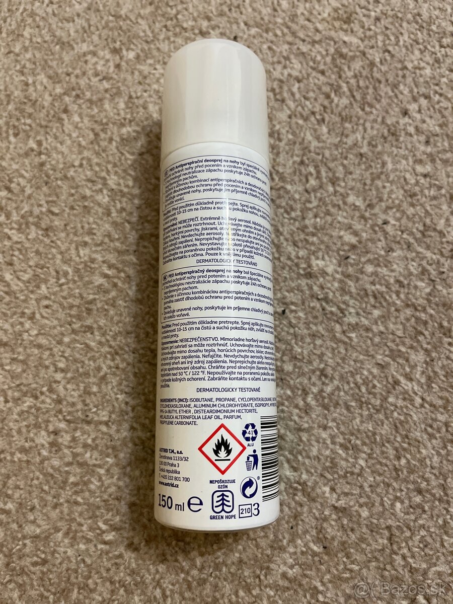 ASTRID PEO Antiperspirant deo sprej na nohy 150 ml (6 kusov) - 3