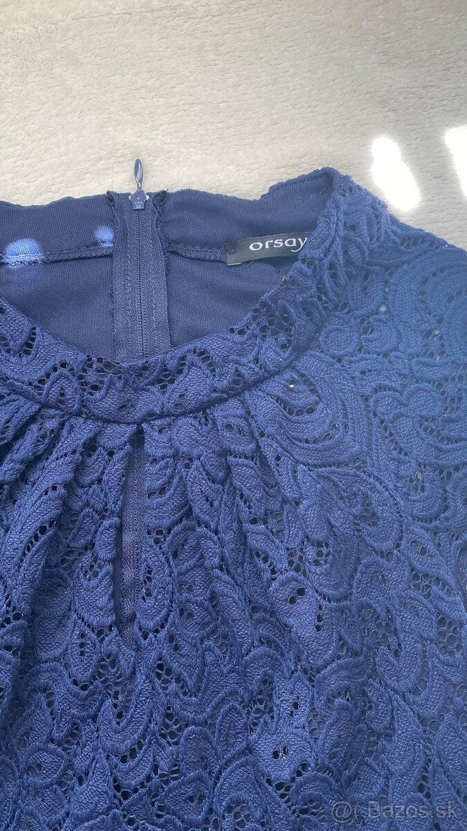 Tmavo modré šaty - S - 3